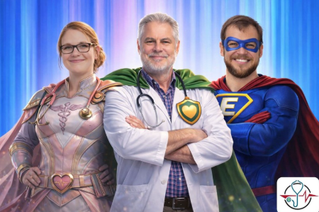 The doctors of the practice as superhero's